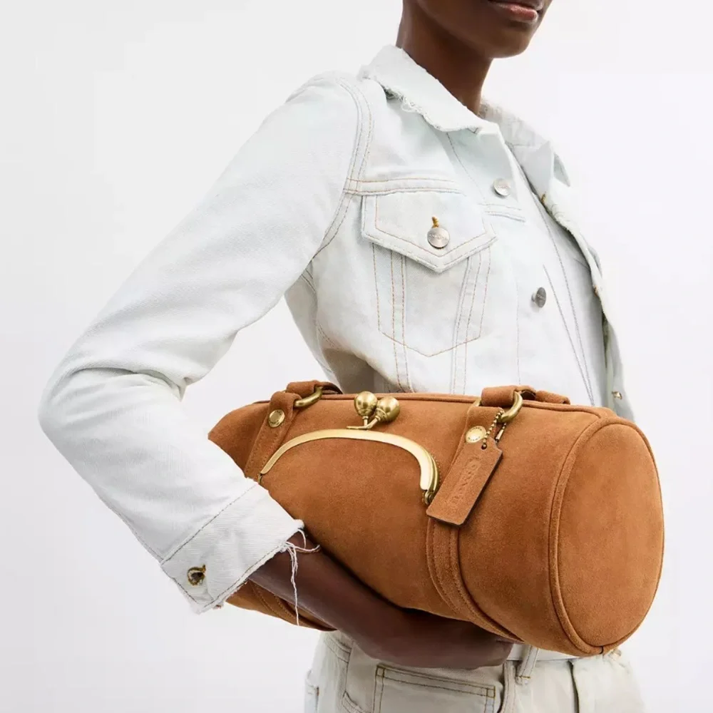 Coach Kisslock Barrel Bag